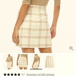 J.Crew Factory wool blend skirt. NWT. Size 10.